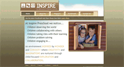 Desktop Screenshot of inspirepreschool.com