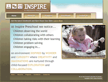 Tablet Screenshot of inspirepreschool.com